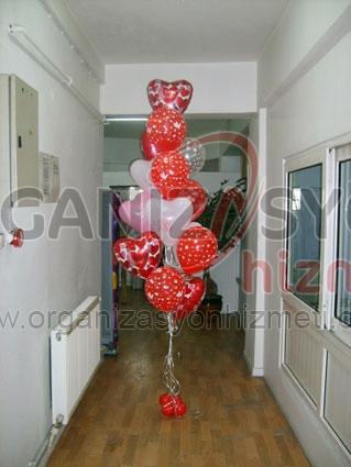 Sevgililer Günü Balon Süsleme