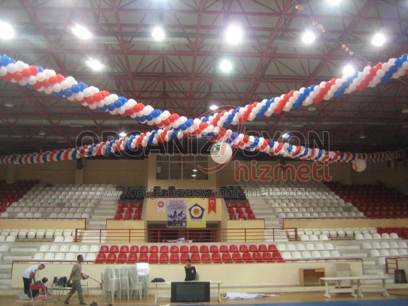 Spor Salonu Balon Süsleme