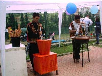 Maraş dondurması tezgahı